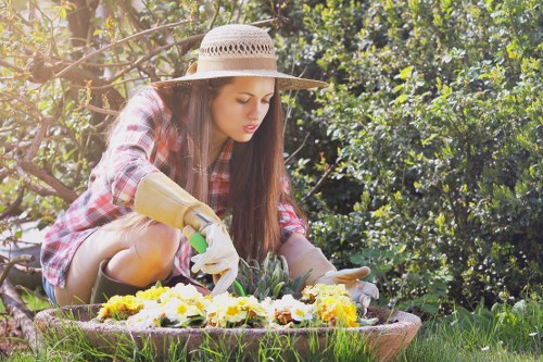 About Us Gardeners Wembley Park with a polished seasonal garden setting